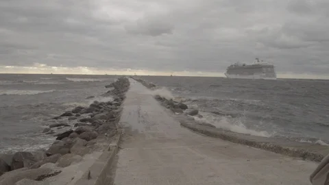 Storm by the sea Stock-Footage 97780851