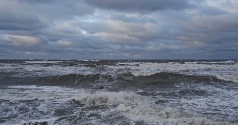  Storm On The Sea. Stock Footage 97823339