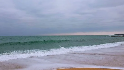 Storm on the sea Stock Footage 102680878