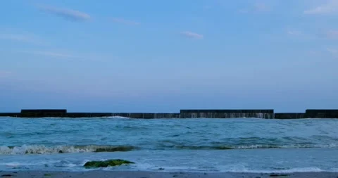 Storm in the sea Stock Footage 130202721