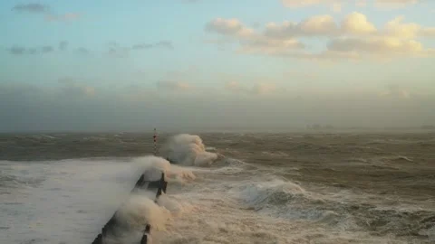Storm at sea Stock Footage 289905684