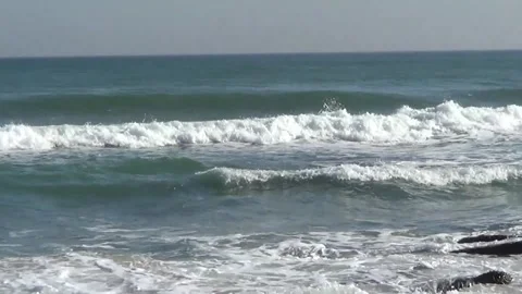 Storm on sea 스톡 동영상 335385431