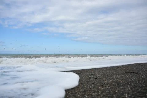 Storm on sea Stock Photos