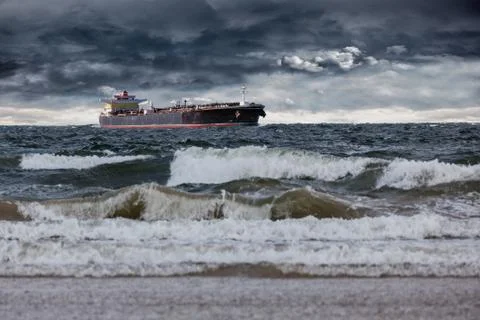 Storm at sea Foto stock