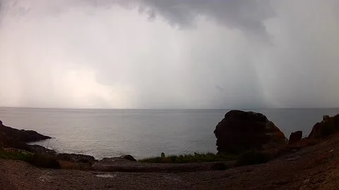 Storm at sea Time lapse Stock Footage 147339359