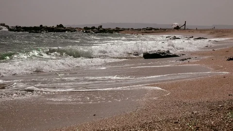 Storm on the sea, Turkey Stock Footage 102923126
