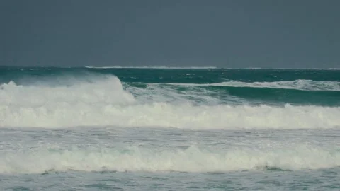 Storm sea wave Stock Footage 131060336