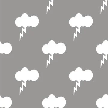 Storm seamless pattern Stock Illustration