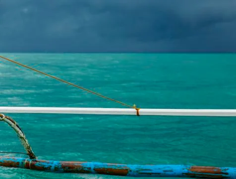Storm in the sea,philippines Stock Photos