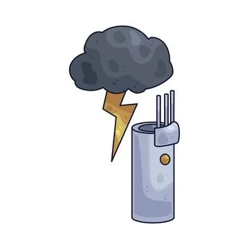 Storm sensor illustration Stock Illustration