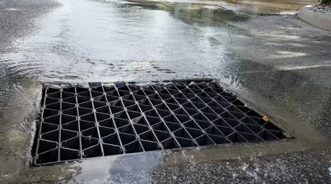 Storm Sewer Grate Stock Video Pond5