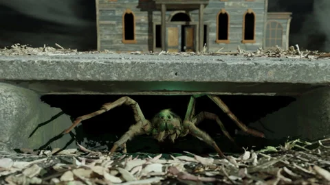 Storm Sewer Spider Stock Footage 250363607