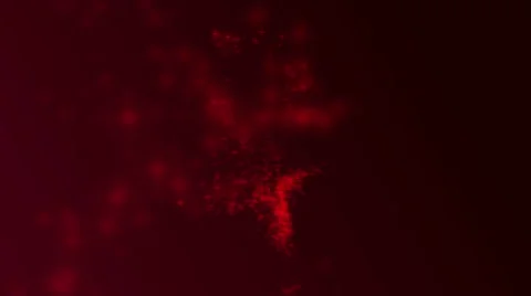 Storm of small red binking stars with windy particles Vidéo 45511411