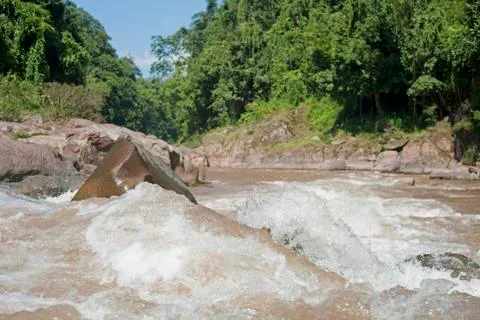 Storm stream water Stock Photos