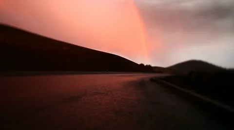 Storm sun flare crane Stock Footage 20494437