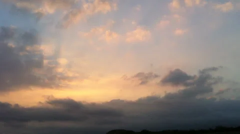 Storm At Sunset Stockbeeldmateriaal 32357502