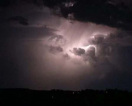 Storm - Supercell - Lightning - Flashe - Night - SD - 002 Stock Footage 10931604
