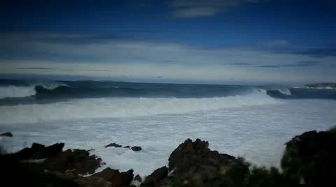 Storm Surf Stock Footage 20969593