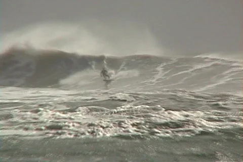 Storm Surfer Stock Footage 311963