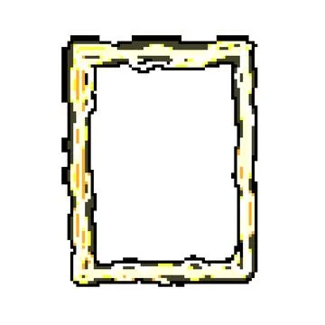 Storm thunder frame pixel art vector illustration Illustrazione stock