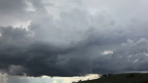 Storm Time Lapse of Developing Cumulonimbus Stock Footage 40716725