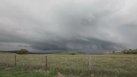 Storm Time Lapse over Spectacular Scenery Stock Footage 40717478