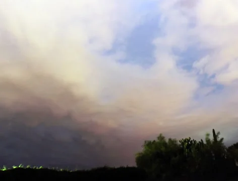 Storm Timelapse Clouds Rain Lightning Rippling 4K Stock-Footage 41173637