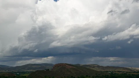 Storm Twists Through the Mountains Stock Footage 272739204