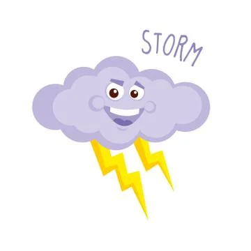 Storm vector illustration Stock Illustration