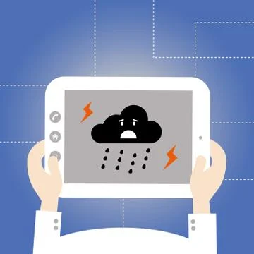 Storm vector technology Stock Illustration