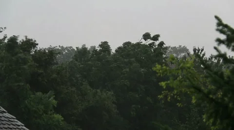 Storm Vilage Yard clip Stock Footage 11498601