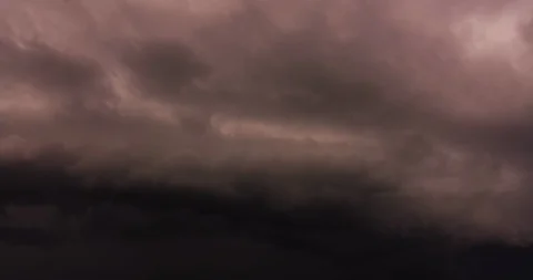 Storm Wall Approach Time Lapse (2160p 25fps) Stock Footage 95560501