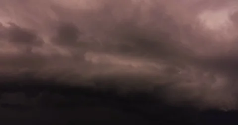 Storm Wall Approach Time Lapse (2160p 24fps) Stock Footage 95611870