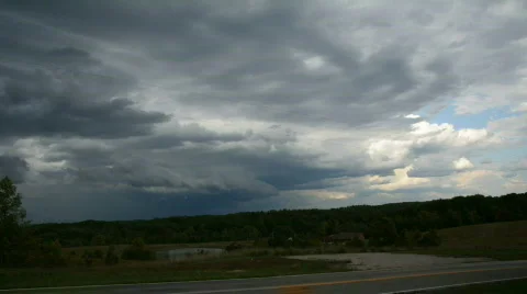 Storm Wall Time Lapse Stock Footage 810541