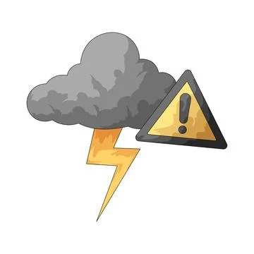 Storm Warning illustration Stock Illustration