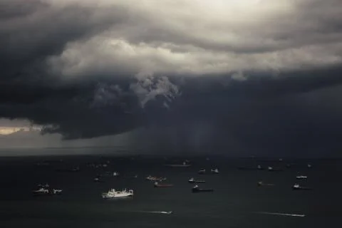 A storm warning Stock Photos