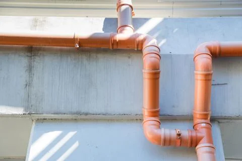 The storm water system of the bridge Stock Photos