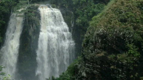 Storm waterfall Stock Footage 585645