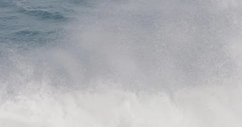 Storm, Wave Crashing Impact, Slow Motion Stock-Footage 330139166