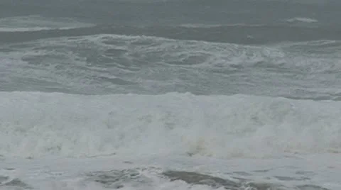 Storm waves BIG at SF Beach 2 Stock Footage 10747145