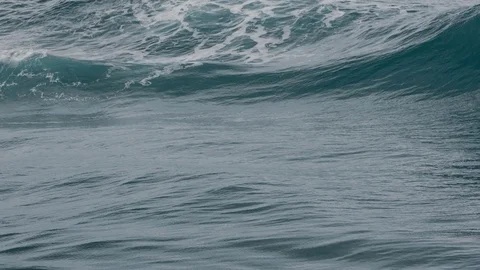 Storm waves in the ocean Stock Footage 75886620
