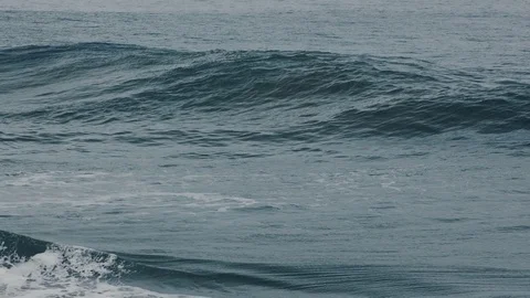 Storm waves in the ocean Stock Footage 75886920