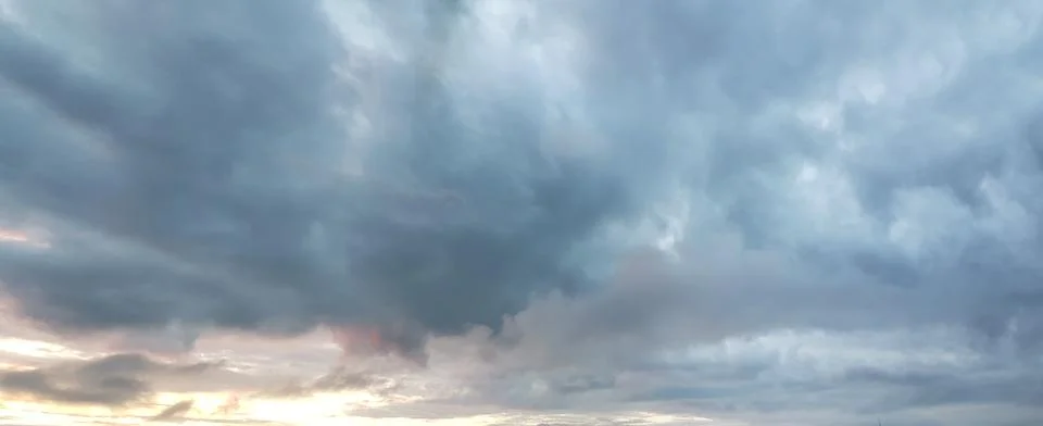 Storm weather sky with cloud, cloudscape nature background Stock Photos