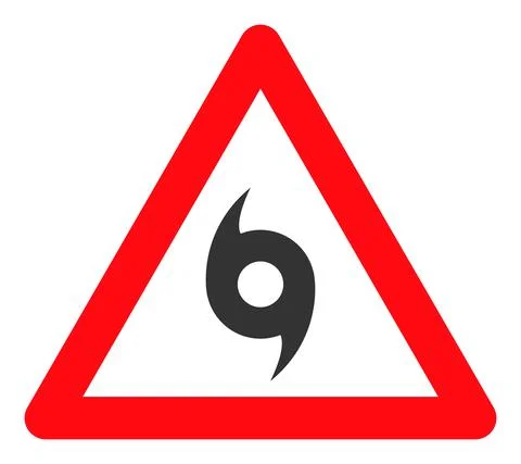 Storm Whirlpool Warning - Vector Icon Illustration Stock Illustration