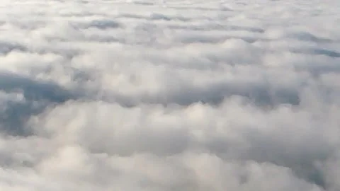 Storm of white thick clouds in the background mountains with covering clouds Stock Footage 256237942