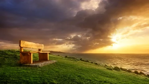 The stormclouds are clearing Stock Footage 132464664