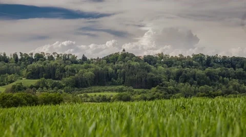 Stormclouds forming over a Field in Germany - Time lapse Stock Footage 63951422