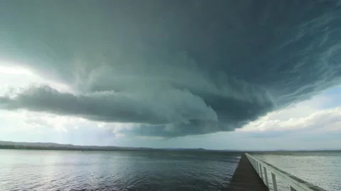 Stormfront Timelapse Stock Footage 136178148