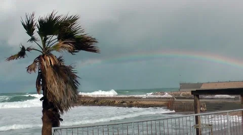 Stormi rainbow Video stock 45814043