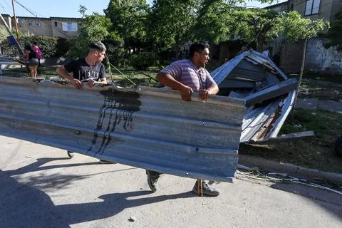 Storms affect Buenos Aires Metropolitan Area, Argentina - 17 Dec 2023 Stock Photos